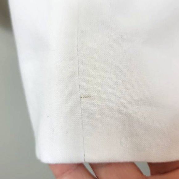 J. Crew Unstructured Linen / Cotton Blazer White Size 0 - Picture 5 of 11